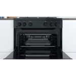 Indesit Double Cooker ID67G0MMB/UK Black A+ Cavity