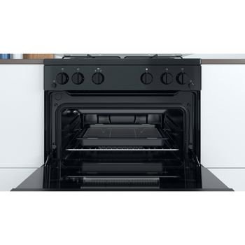 Indesit Double Cooker ID67G0MMB/UK Black A+ Cavity