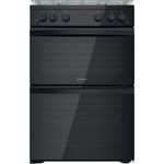 Indesit Double Cooker ID67G0MMB/UK Black A+ Frontal