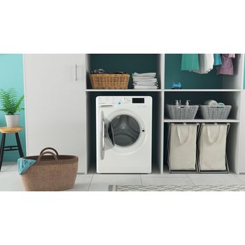 Indesit Washing machine Freestanding BWE 101683X W UK N White Front loader D Lifestyle frontal open