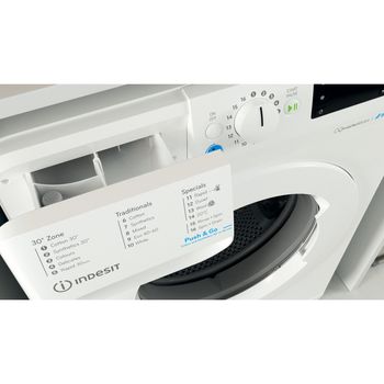 Indesit Washing machine Freestanding BWE 101683X W UK N White Front loader D Drawer