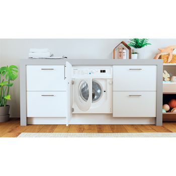Indesit Washing machine Built-in BI WMIL 71252 UK N White Front loader E Lifestyle frontal open