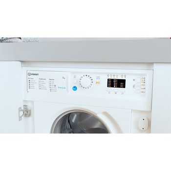 Indesit Washing machine Built-in BI WMIL 71252 UK N White Front loader E Lifestyle control panel