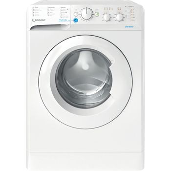 Indesit Washing machine Freestanding BWSC 61251 XW UK N White Front loader F Frontal