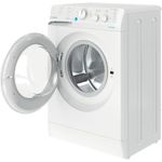 Indesit Washing machine Freestanding BWSC 61251 XW UK N White Front loader F Perspective open