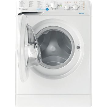 Indesit Washing machine Freestanding BWSC 61251 XW UK N White Front loader F Frontal open