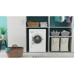 Indesit Washing machine Freestanding BWSC 61251 XW UK N White Front loader F Lifestyle frontal open