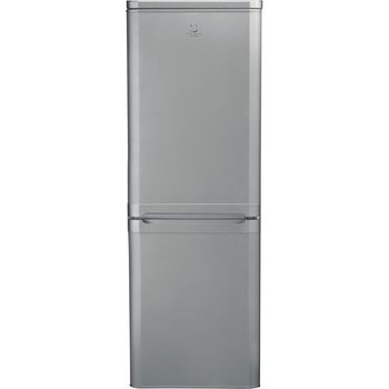 Indesit-Fridge-Freezer-Freestanding-IBD-5515-S-1-Silver-2-doors-Frontal