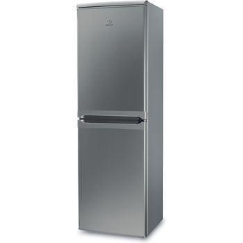 Indesit-Fridge-Freezer-Freestanding-IBD-5517-S-UK-1-Silver-2-doors-Perspective