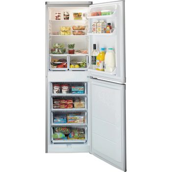 Indesit-Fridge-Freezer-Freestanding-IBD-5517-S-UK-1-Silver-2-doors-Frontal-open