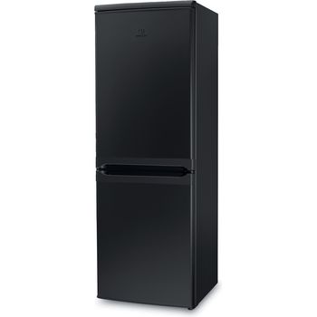 Indesit-Fridge-Freezer-Freestanding-IBD-5515-B-1-Black-2-doors-Perspective