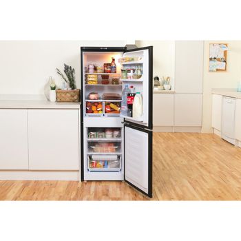 Indesit-Fridge-Freezer-Freestanding-IBD-5515-B-1-Black-2-doors-Lifestyle-frontal-open