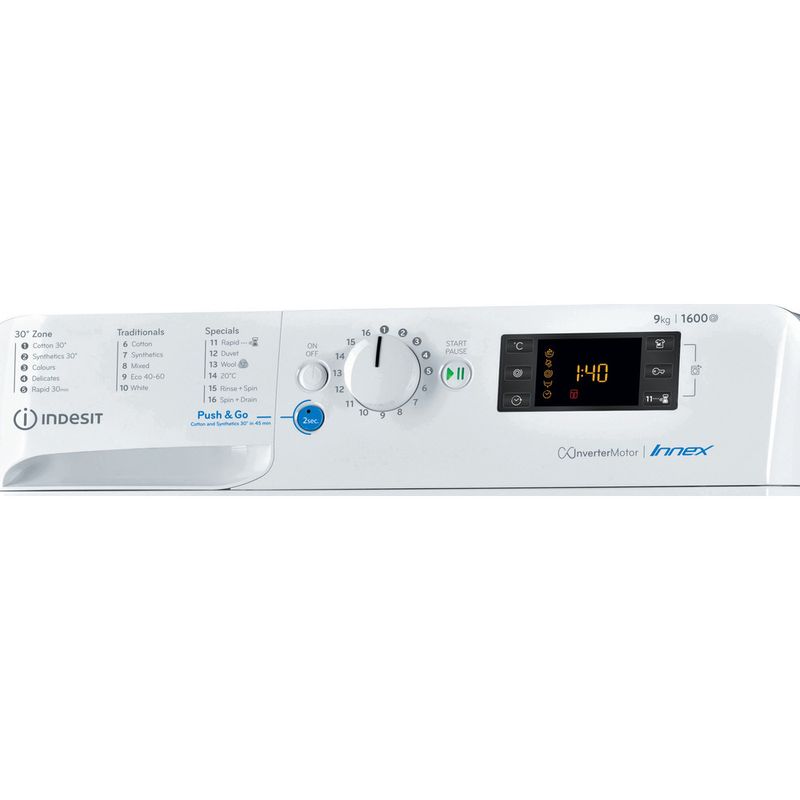 Indesit-Washing-machine-Free-standing-BWE-91683X-W-UK-N-White-Front-loader-D-Control-panel