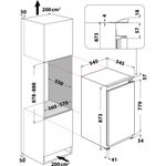 Indesit-Refrigerator-Built-in-INS-9011-Steel-Technical-drawing