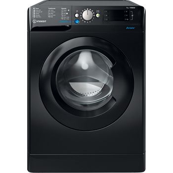 Indesit Washing machine Freestanding BWE 71452 K UK N Black Front loader E Frontal