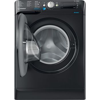 Indesit Washing machine Freestanding BWE 71452 K UK N Black Front loader E Frontal open