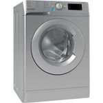 Indesit Washing machine Freestanding BWE 71452 S UK N Silver Front loader E Perspective