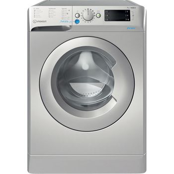 Indesit Washing machine Freestanding BWE 71452 S UK N Silver Front loader E Frontal