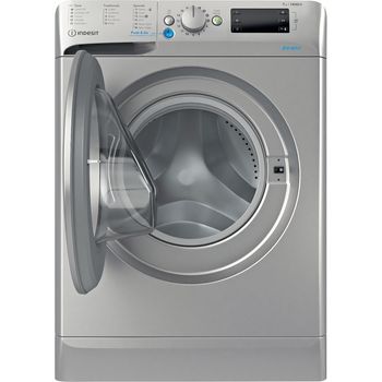Indesit Washing machine Freestanding BWE 71452 S UK N Silver Front loader E Frontal open