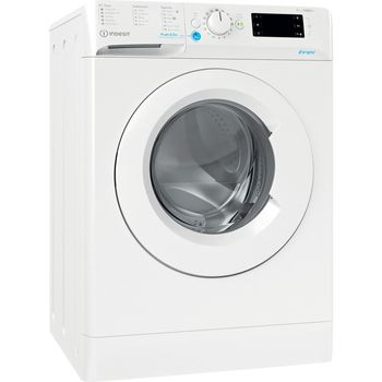 Indesit Washing machine Freestanding BWE 71452 W UK N White Front loader E Perspective