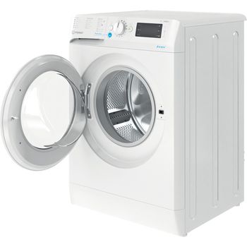 Indesit Washing machine Freestanding BWE 71452 W UK N White Front loader E Perspective open