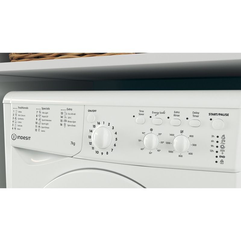 Freestanding Washing Machine Indesit IWC 71452 W UK N