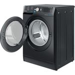 Indesit-Washer-dryer-Free-standing-BDE-861483X-K-UK-N-Black-Front-loader-Perspective-open