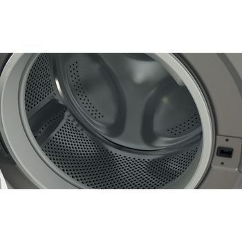 Indesit Washer dryer Freestanding BDE 861483X S UK N Silver Front loader Drum
