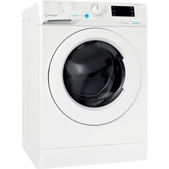 Indesit Washer dryer Freestanding BDE 861483X W UK N White Front loader Perspective