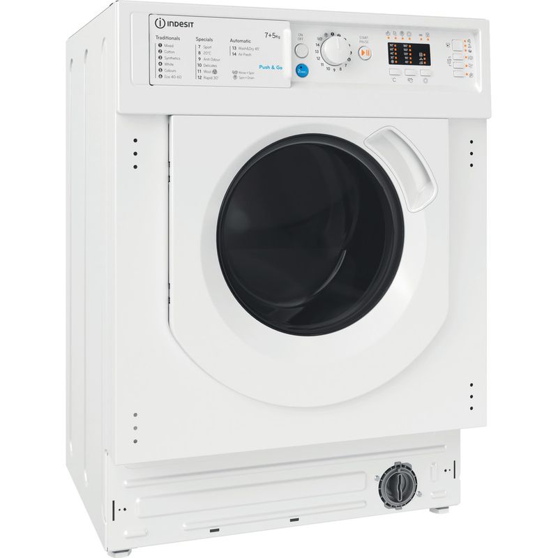 Integrated Washer Dryer Indesit BI WDIL 75125 UK N