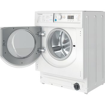 Indesit Washer dryer Built-in BI WDIL 75125 UK N White Front loader Perspective open