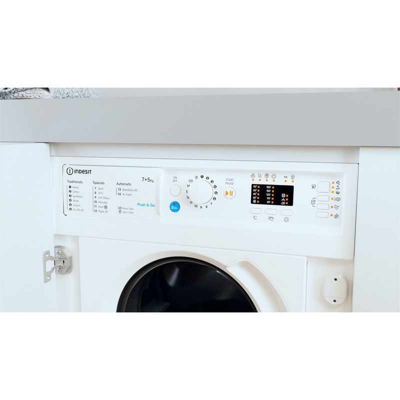 Integrated Washer Dryer Indesit BI WDIL 75125 UK N
