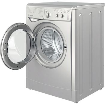 Indesit-Washer-dryer-Freestanding-IWDC-65125-S-UK-N-Silver-Front-loader-Perspective-open