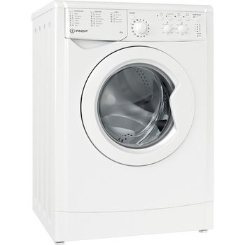 Indesit Washing machine Freestanding IWC 81483 W UK N White Front loader D Perspective