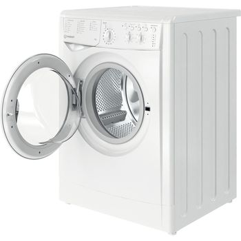 Indesit Washing machine Freestanding IWC 81483 W UK N White Front loader D Perspective open