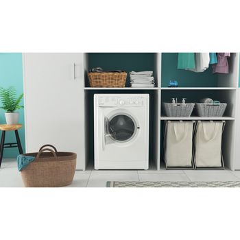 Indesit Washing machine Freestanding IWC 81483 W UK N White Front loader D Lifestyle frontal open