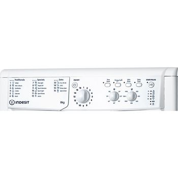 Indesit-Washing-machine-Freestanding-IWC-81483-W-UK-N-White-Front-loader-D-Control-panel