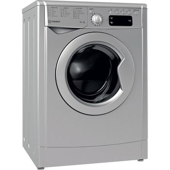 Indesit-Washer-dryer-Freestanding-IWDD-75145-S-UK-N-Silver-Front-loader-Perspective