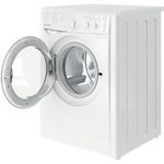 Indesit Washing machine Freestanding IWC 81251 W UK N White Front loader F Perspective open