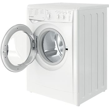 Indesit-Washing-machine-Freestanding-IWC-81251-W-UK-N-White-Front-loader-F-Perspective-open