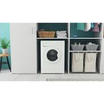 Indesit Washing machine Freestanding IWC 81251 W UK N White Front loader F Lifestyle frontal