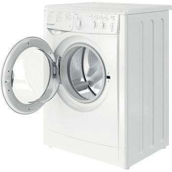 Indesit Washing machine Freestanding IWC 71252 W UK N White Front loader E Perspective open