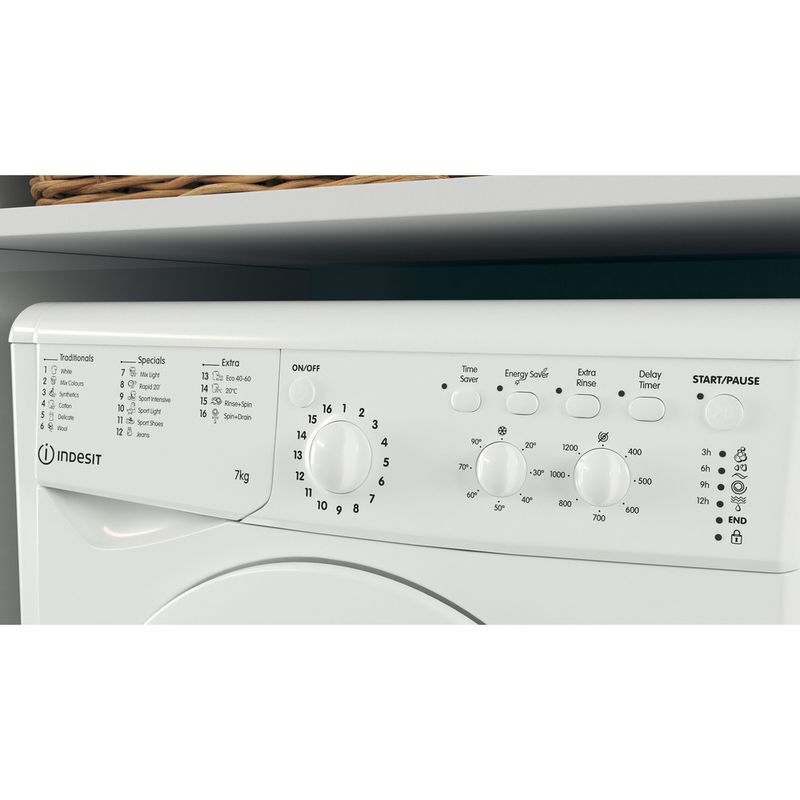 Freestanding Washing Machine Indesit IWC 71252 W UK N