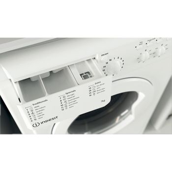 Indesit Washing machine Freestanding IWC 71252 W UK N White Front loader E Drawer