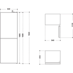 Indesit-Fridge-Freezer-Freestanding-IBNF-55181-W-UK-1-White-2-doors-Technical-drawing