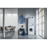 Indesit Washing machine Freestanding EWD 81483 W UK N White Front loader D Lifestyle frontal