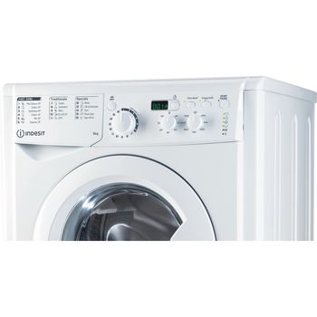 Indesit Washing machine Freestanding EWSD 61251 W UK N White Front loader F Control panel
