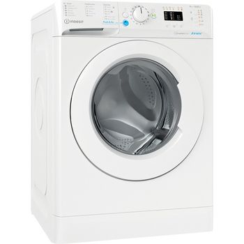 Indesit Washing machine Freestanding BWA 81683X W UK N White Front loader D Perspective