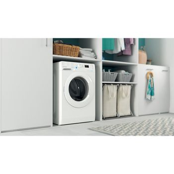 Indesit Washing machine Freestanding BWA 81683X W UK N White Front loader D Lifestyle perspective