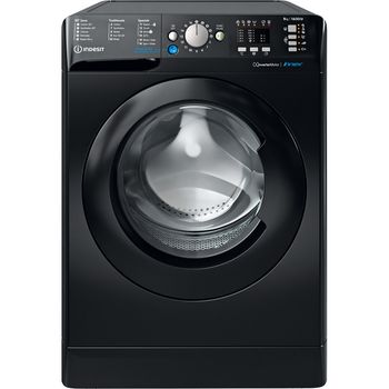 Indesit Washing machine Freestanding BWA 81683X K UK N Black Front loader D Frontal